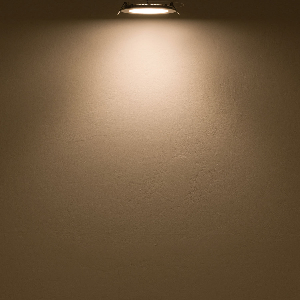 LED Downlight, 12W, rund, ultraflach, blendungsreduziert, weiß, warmweiß, dimmbar CRI90