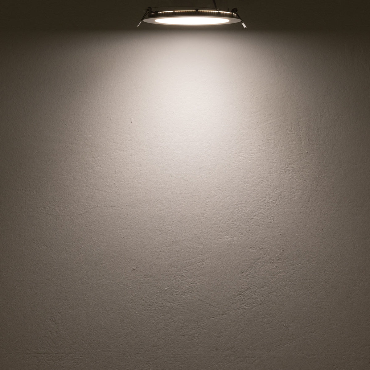 LED Downlight, 12W, rund, ultraflach, blendungsreduziert, weiß, neutralweiß, dimmbar CRI90