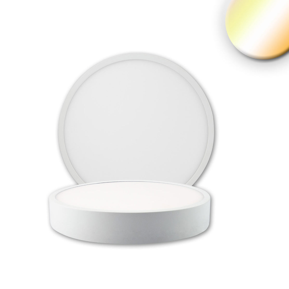 LED ceiling light PRO white, 8W, round, DN120, ColorSwitch 2700|3000|4000K, dimmable