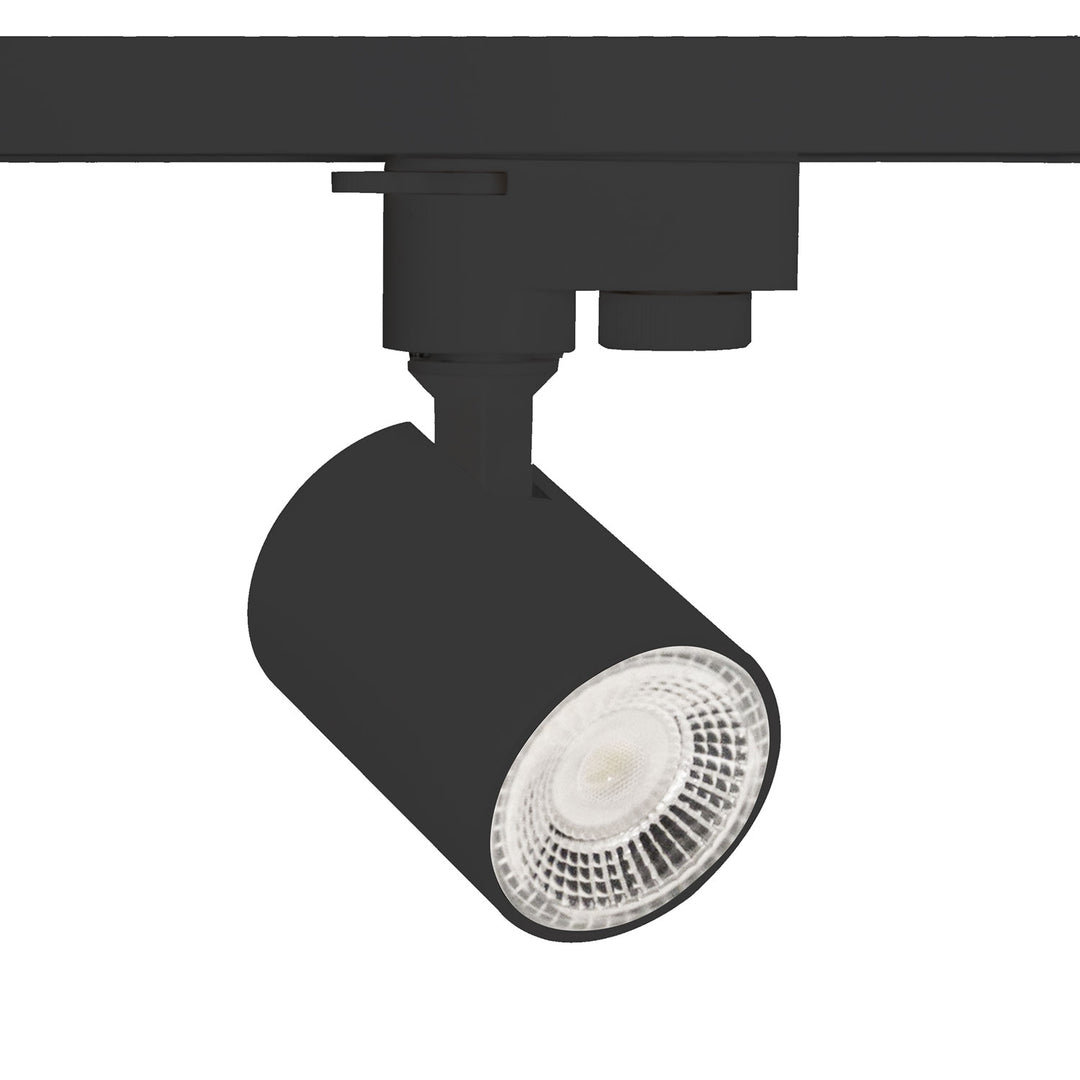 3-Phasen Schienen-Adapter Mini für GU10-Spots, schwarz matt