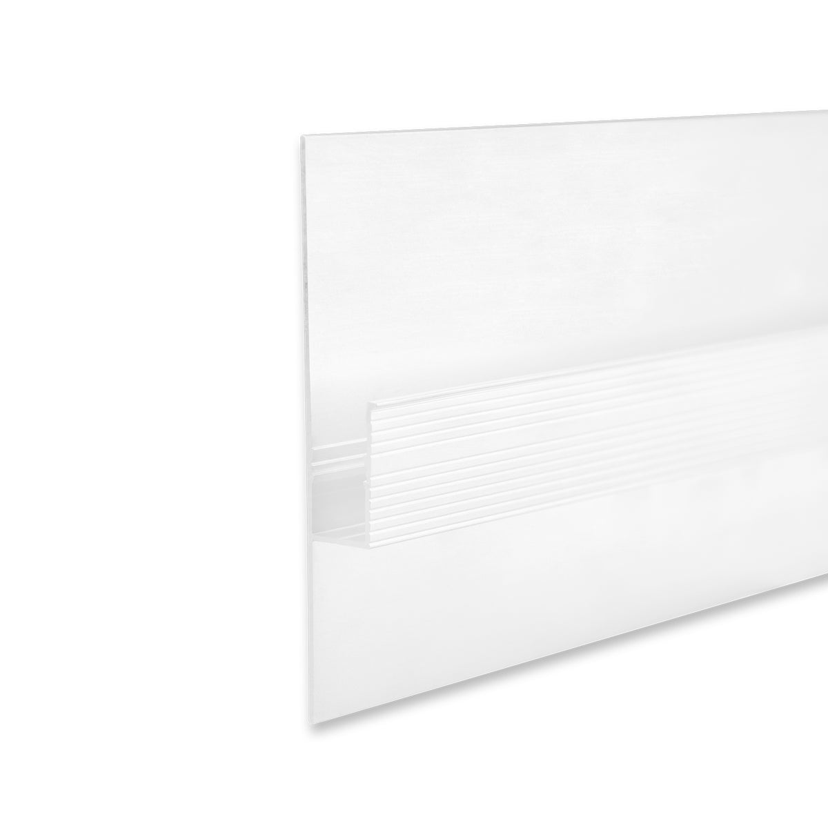 LED drywall profile shadow gap 40, white RAL 9003 300cm
