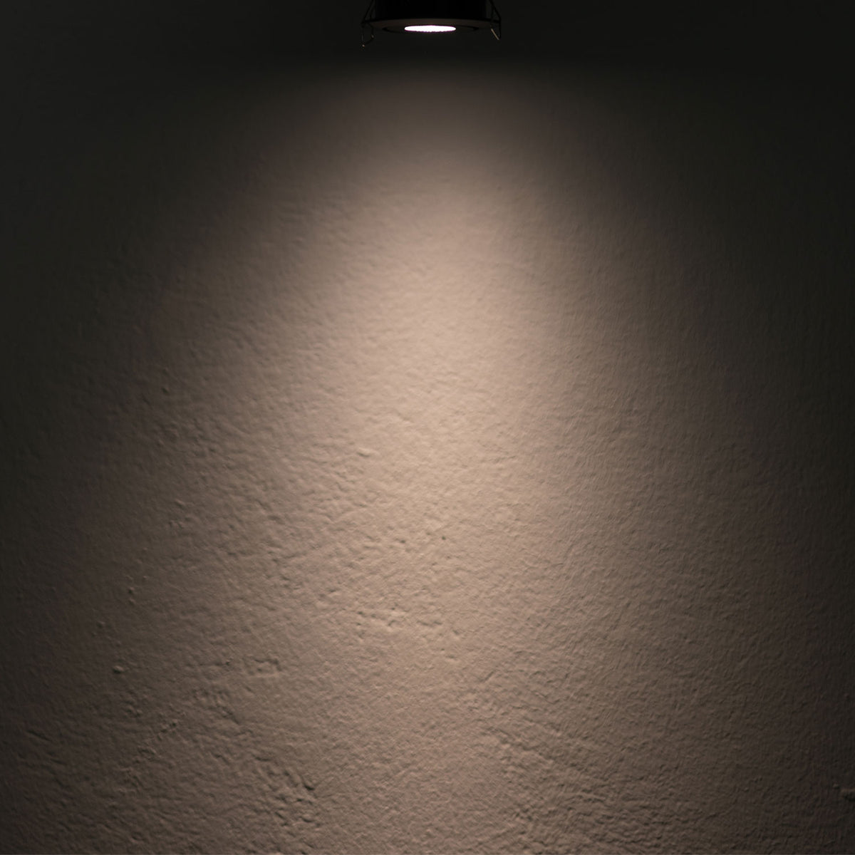 LED recessed light MiniAMP black, 3W, 12V DC, warm white, dimmable, 100cm cable