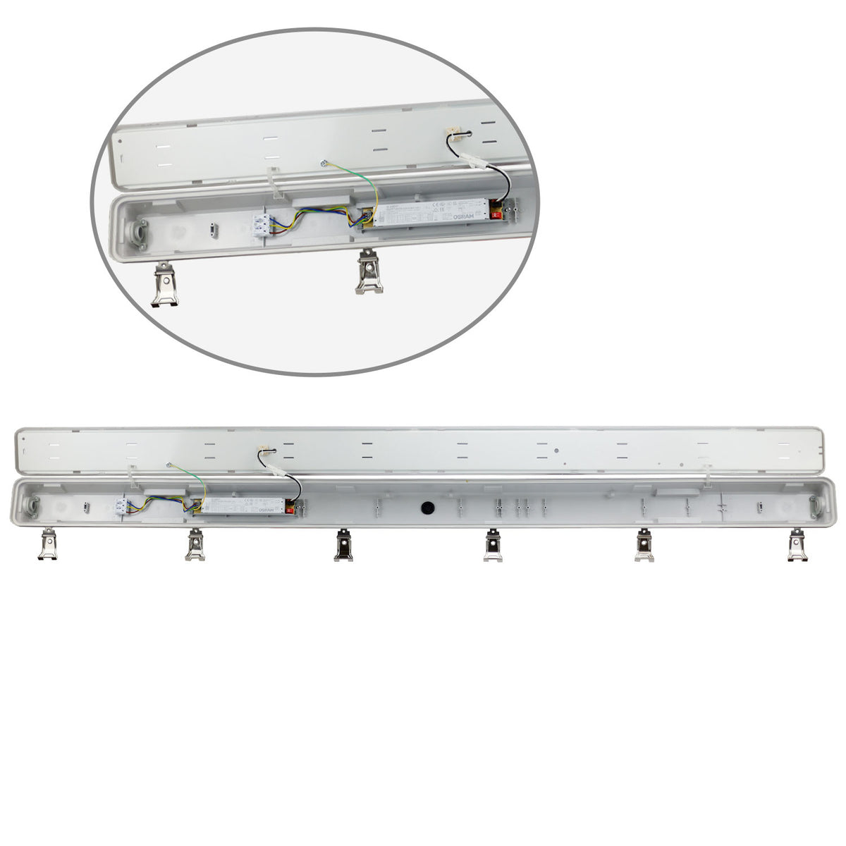 LED tub light 150cm, IP65, PowerSwitch 33-60W, 4000K