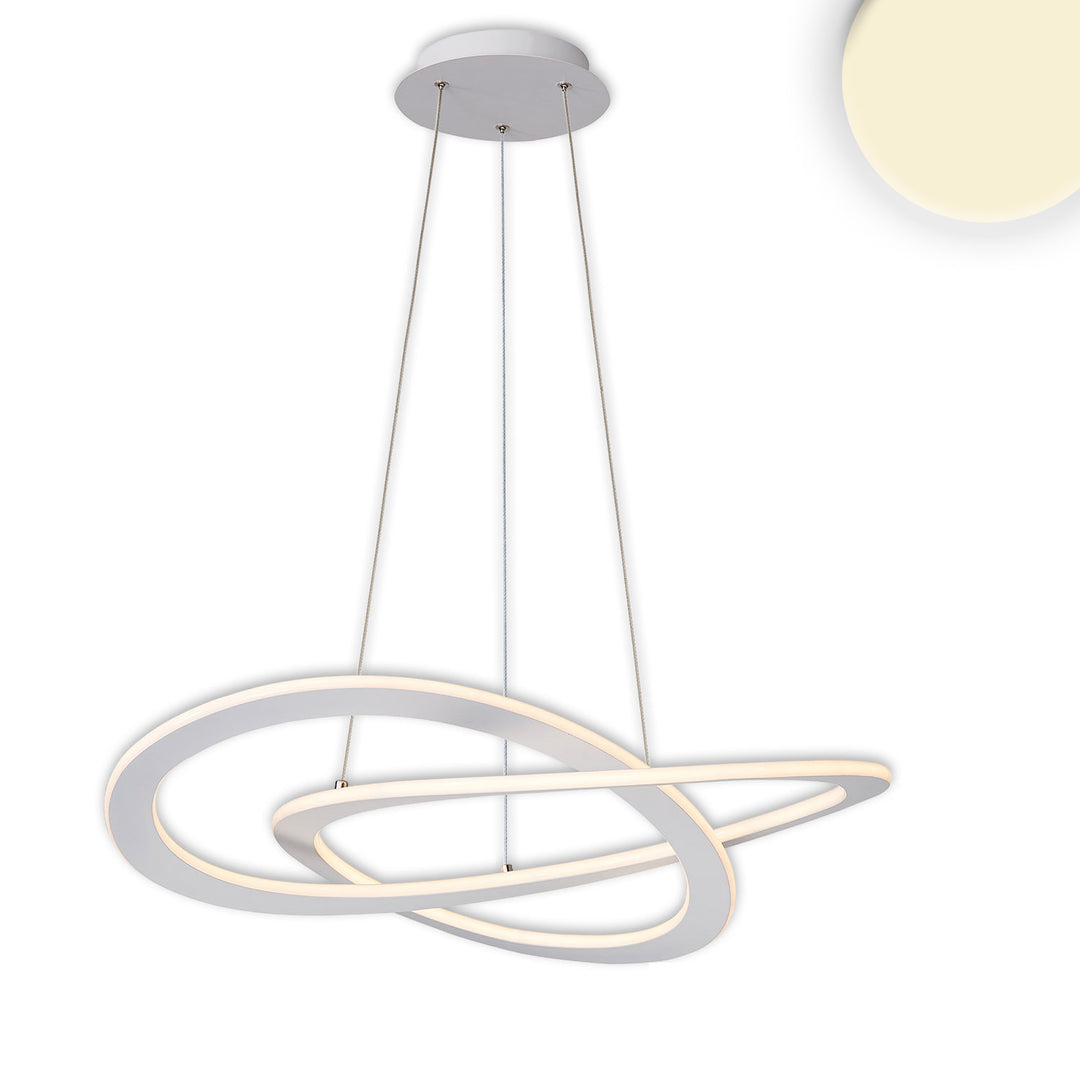 LED pendant light Design 600, white, 40W, round, 3000K, dimmable