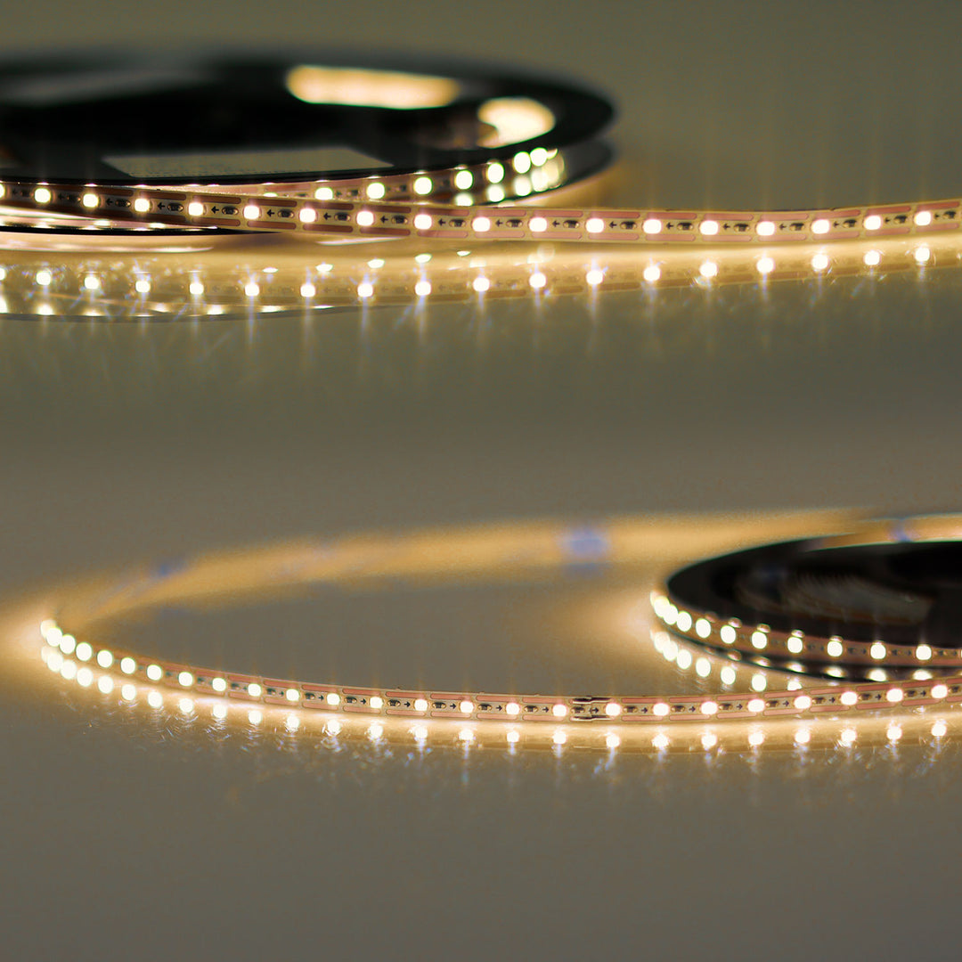 LED CRI927 MiniAMP flex ribbon, 12V DC, 7W, IP20, 2700K, 500cm, cable both. + maleAMP, 120 LED/m