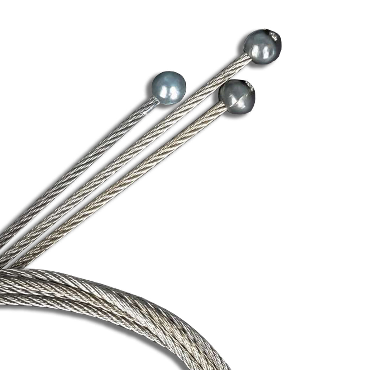 Steel cable with ball head, 1.5mm diameter, length 1.5m