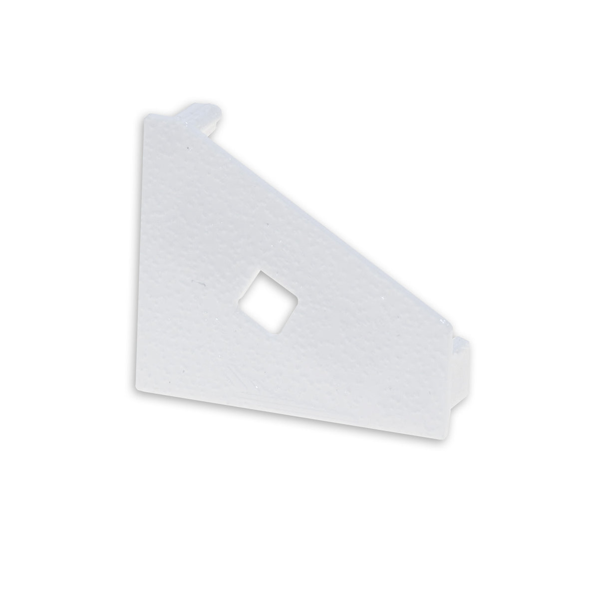End cap EC111L white for profile CORNER18 with cable entry, left, 1 pc.