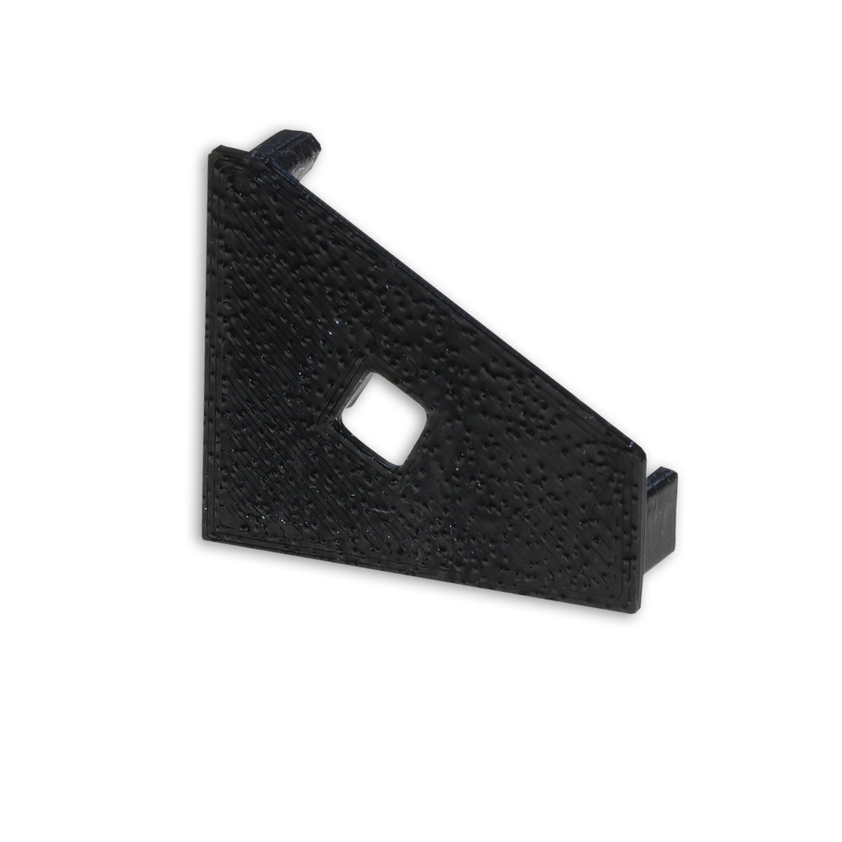 End cap EC111L black for profile CORNER18 with cable entry, left 1 pc.