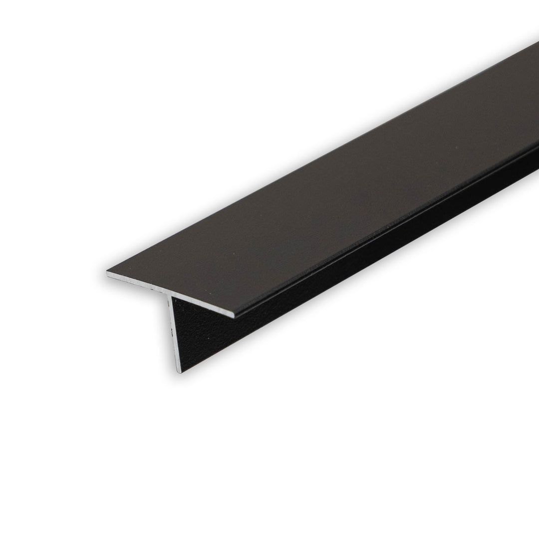LED drywall T-profile 12, black 9005 200cm