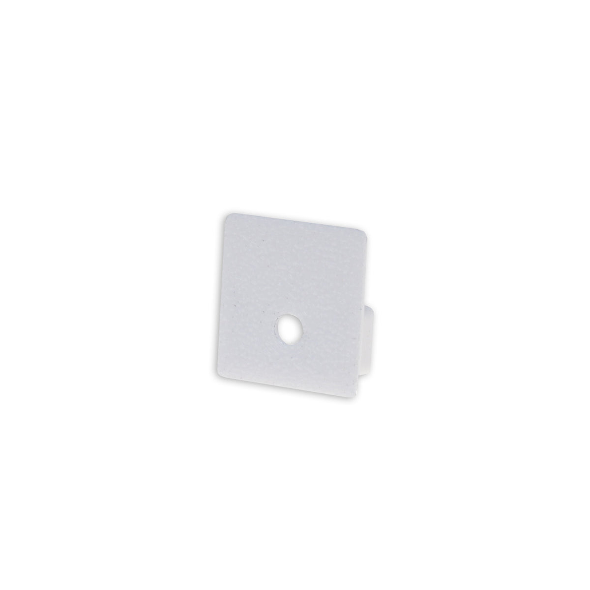 End cap EC221 white for LED tile profile UP10, with cable entry