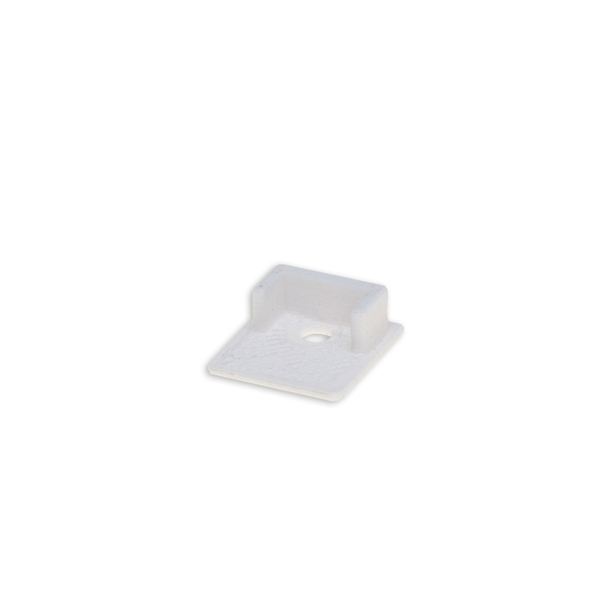 End cap EC221 white for LED tile profile UP10, with cable entry