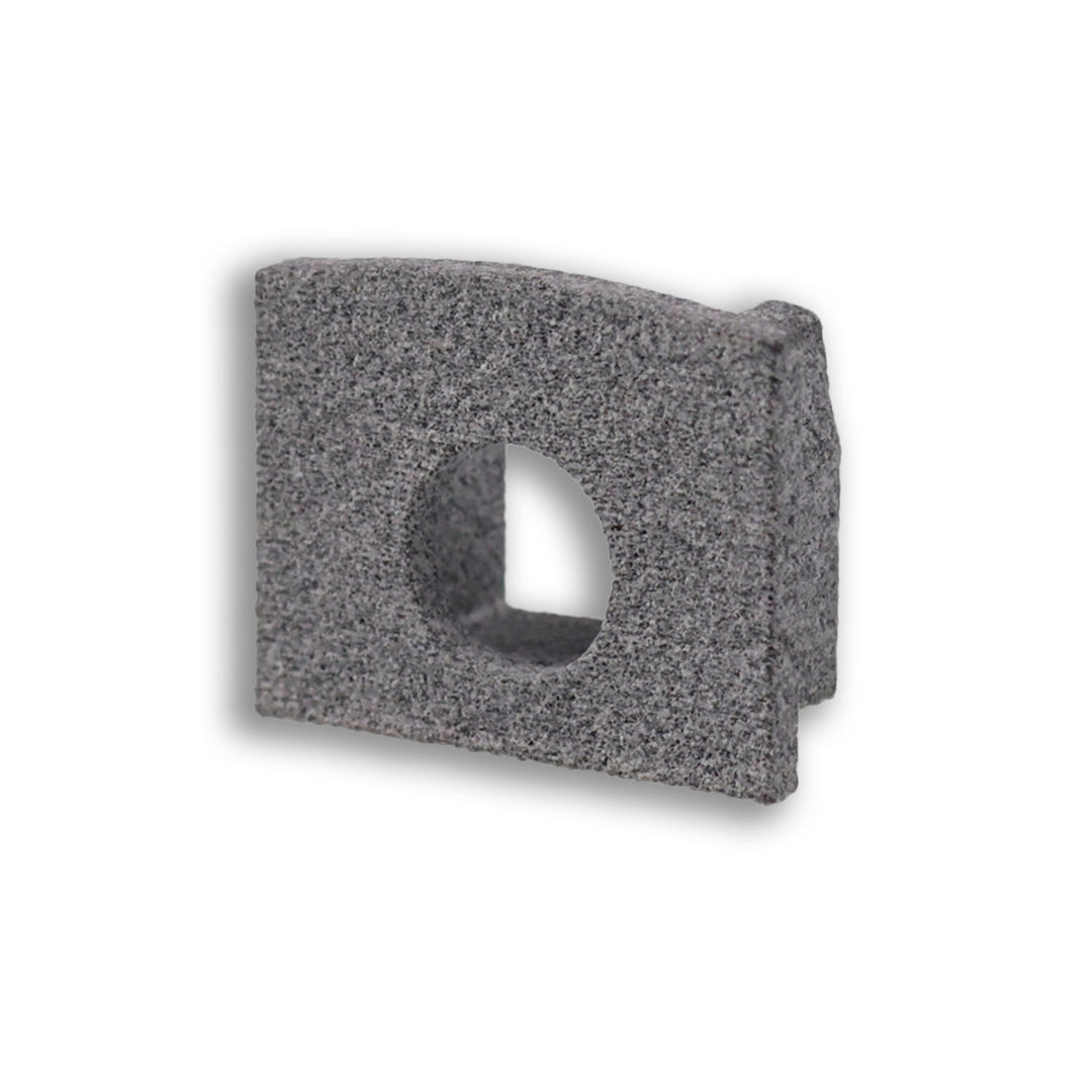 End cap EC226 for MAXI-AB V2 profile, grey, with cable entry, 1 piece