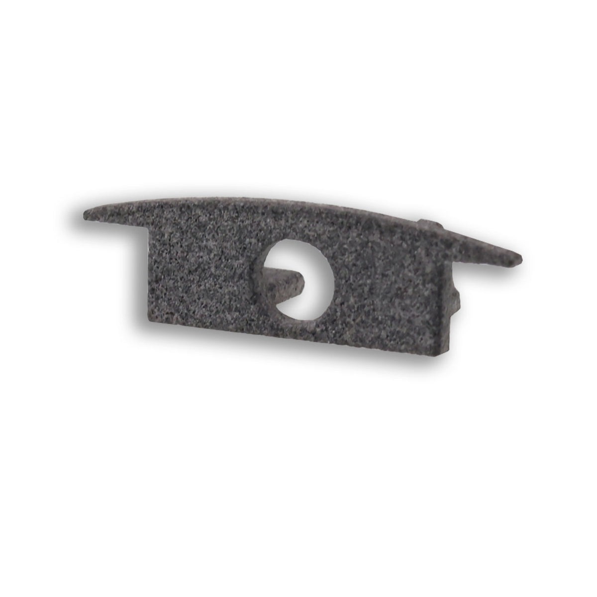 End cap EC230 for MINI-EB V2 profile, grey, straight, with cable entry, 1 piece