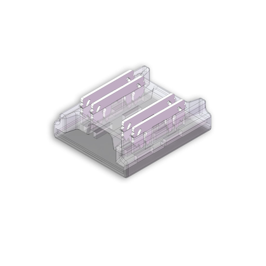 Kontakt-Verbinder (max. 5A) K2-410 für 4-pol. IP20 Flexstripes mit Breite 10mm