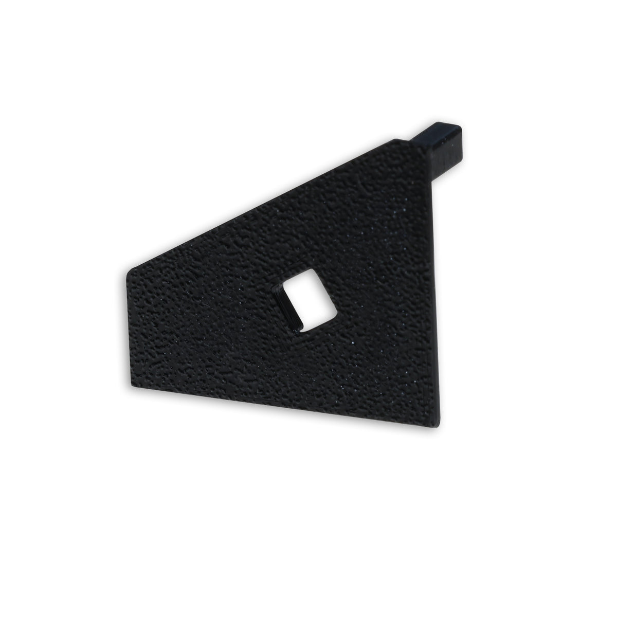 End cap EC111R black for profile CORNER18 with cable entry, right side, 1 piece