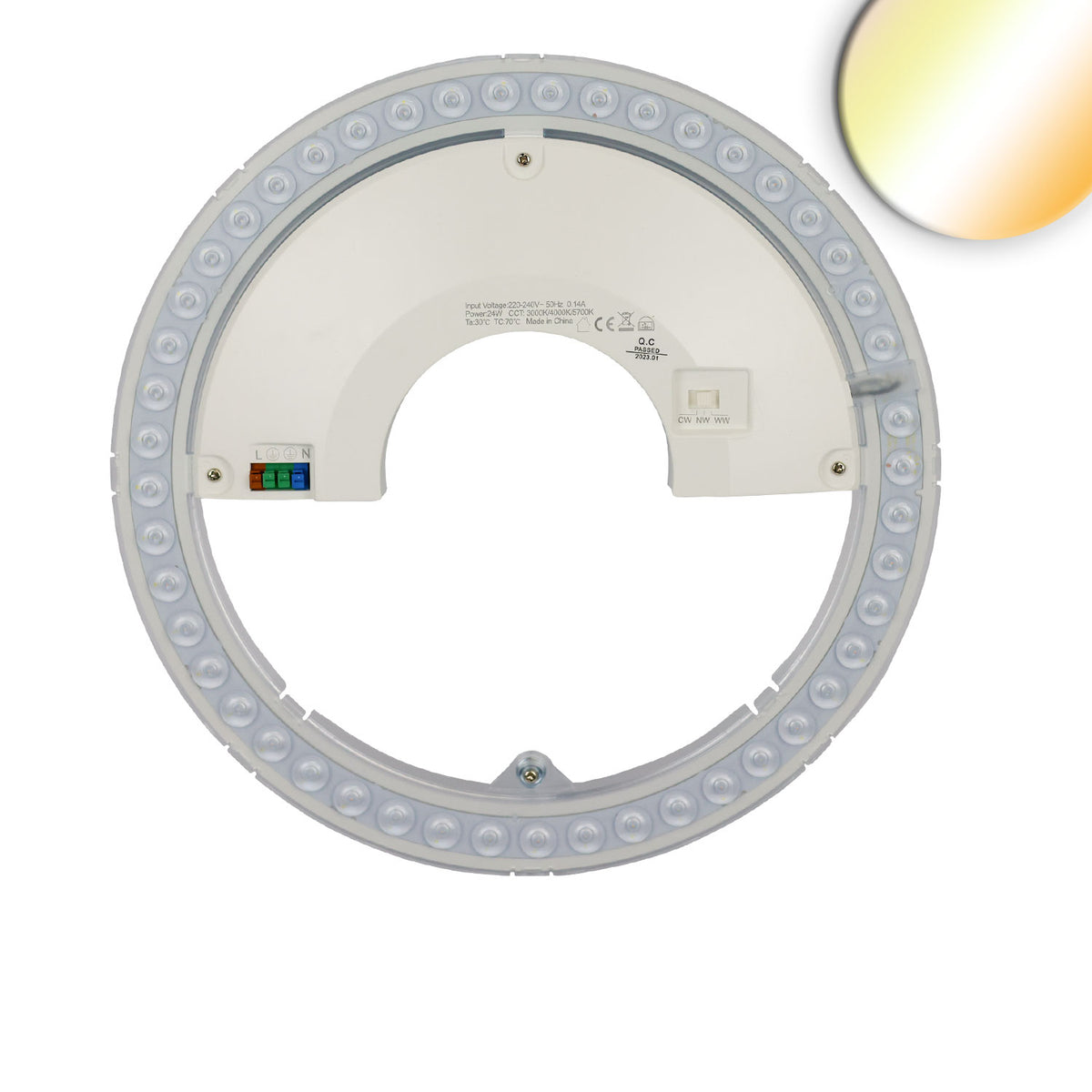 LED conversion board 297mm, 24W, 150 lm/W, with holding magnet, color 3000|4000|6000K, dimmable