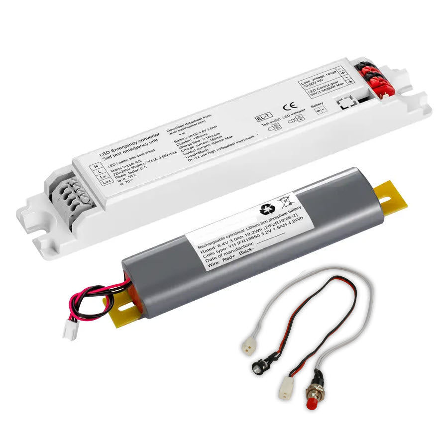 Emergency power battery module EL-T Selftest 3000mAh, 4W (10-50 V)