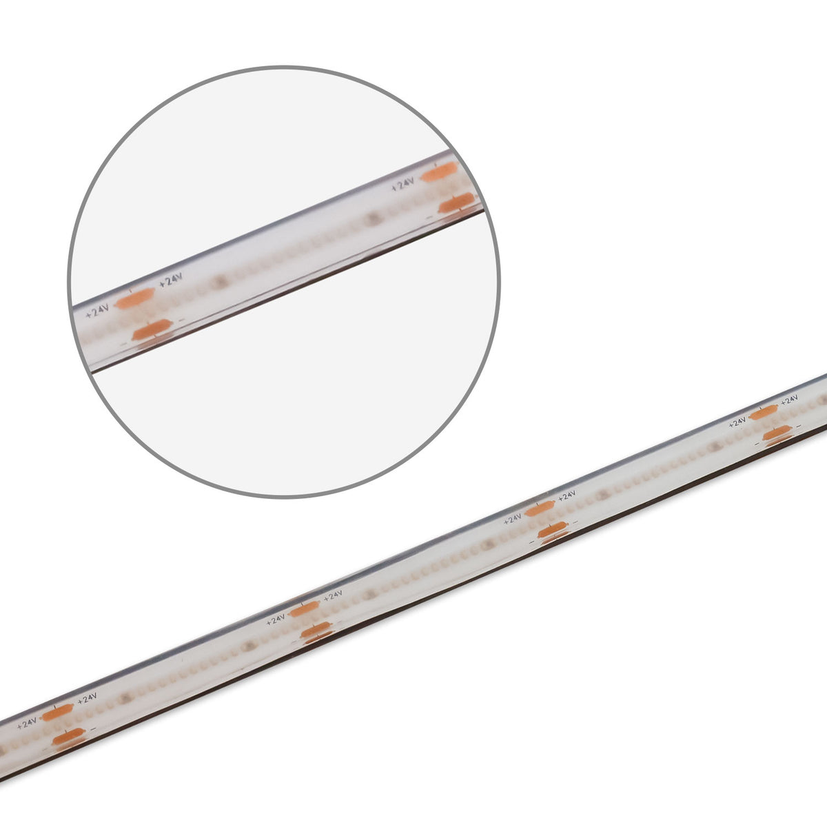 LED HT930 COB flexible strip for ambient temperatures up to 100°C, 24V DC, 14.4W, IP68, 3000K, 5m roll, 480 LEDs/