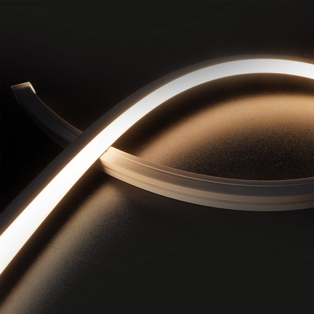 LED NEON930 flex ribbon B13H13, 24V DC, 12W, IP67, 3000K, 5m roll, 140 LED/m, including mounting clips