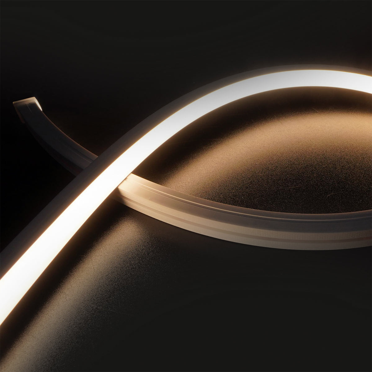 LED NEON930 flex ribbon B13H13, 24V DC, 12W, IP67, 3000K, 5m roll, 140 LED/m, including mounting clips