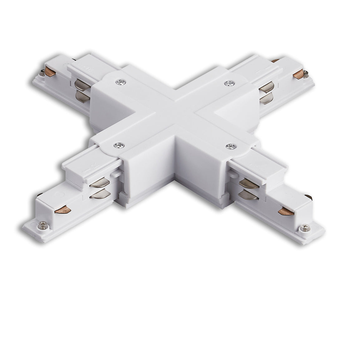3-phase DALI X-connector for surface-mounted rail, white
