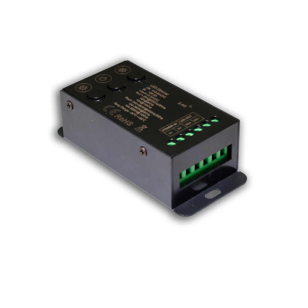Sys-Pro Wireless Mesh Multi-PWM Dimmer with Control Buttons, 1 Channel, 12-24V DC 12-20A