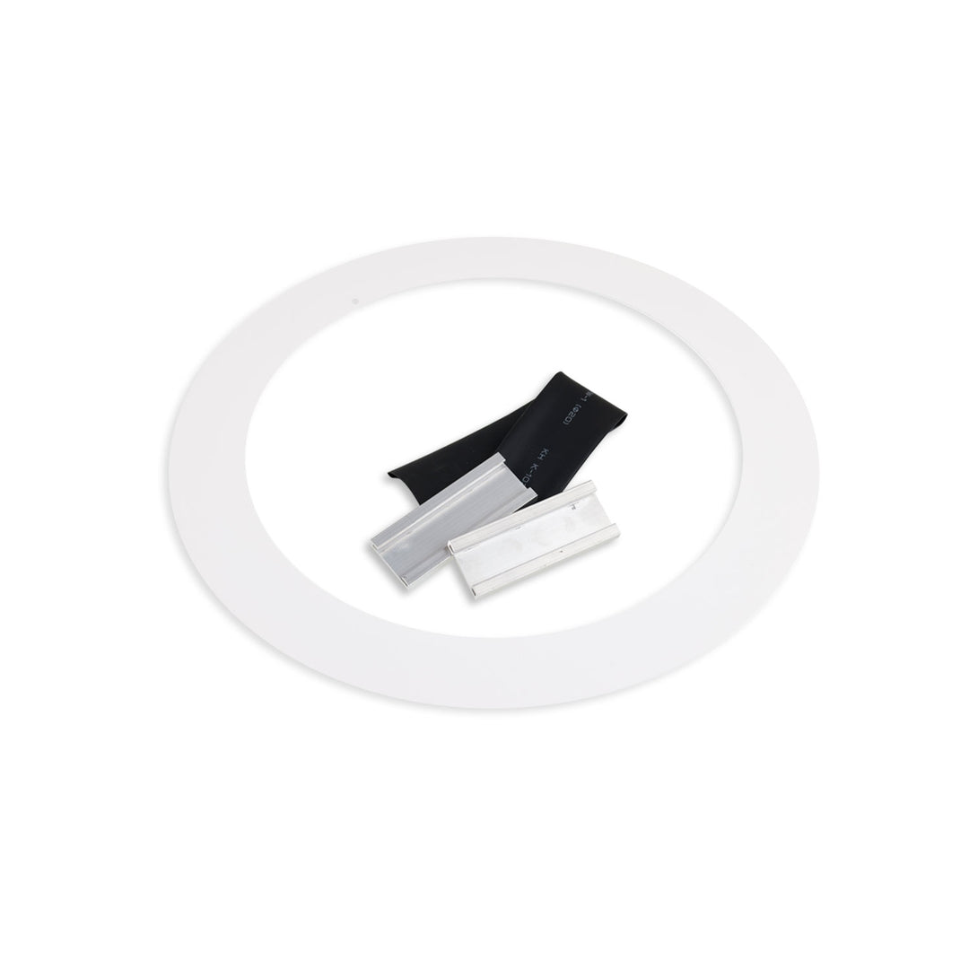 Loch Adapterplatte für Downlights, ohne Federn, weiß, ID 200mm - AD 260mm