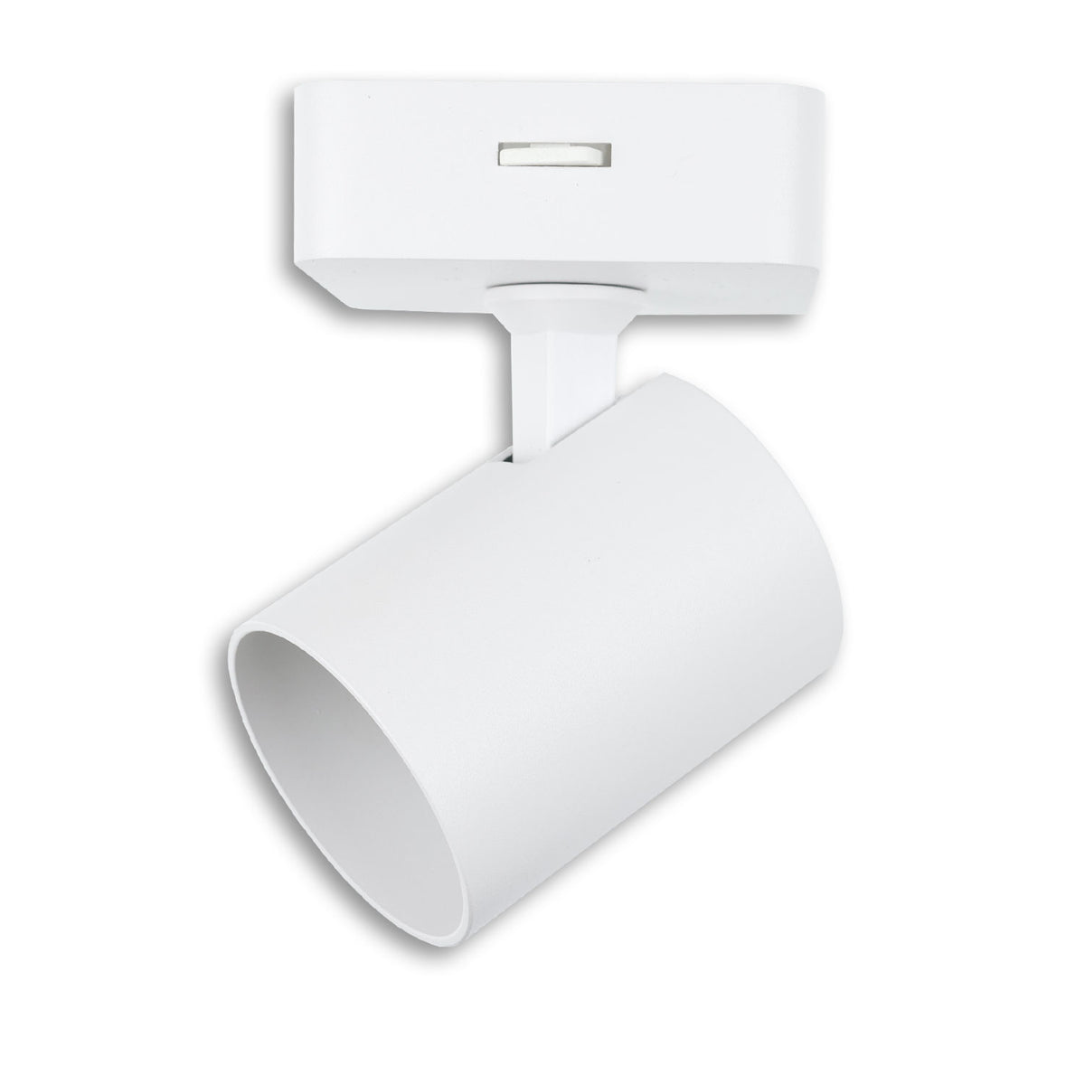 Wall/ceiling light GU10 single, IP20, white, with on/off switch, bulb not included.