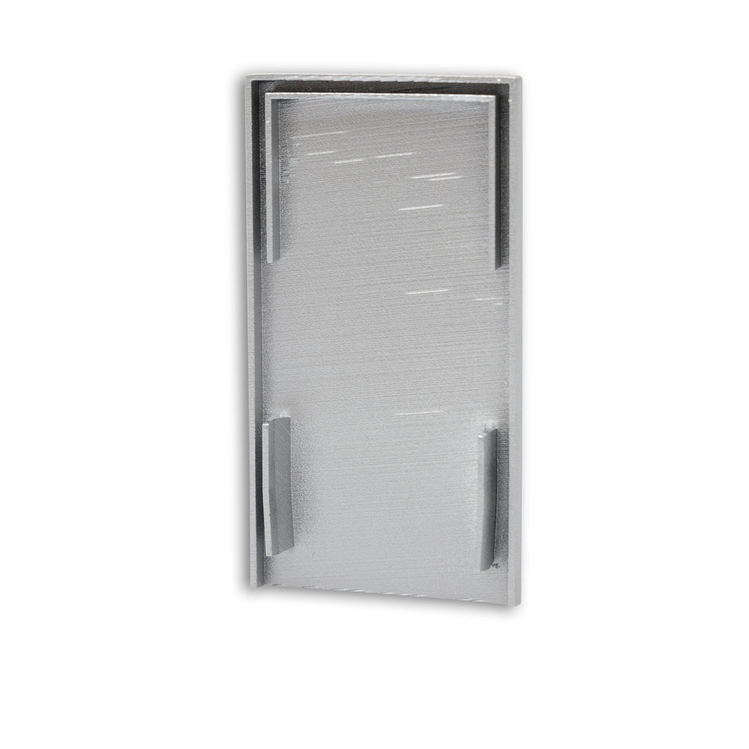 End cap EC113 silver for LAMP30 V1+V2 with U-COVER63, 2 pieces, with light trap