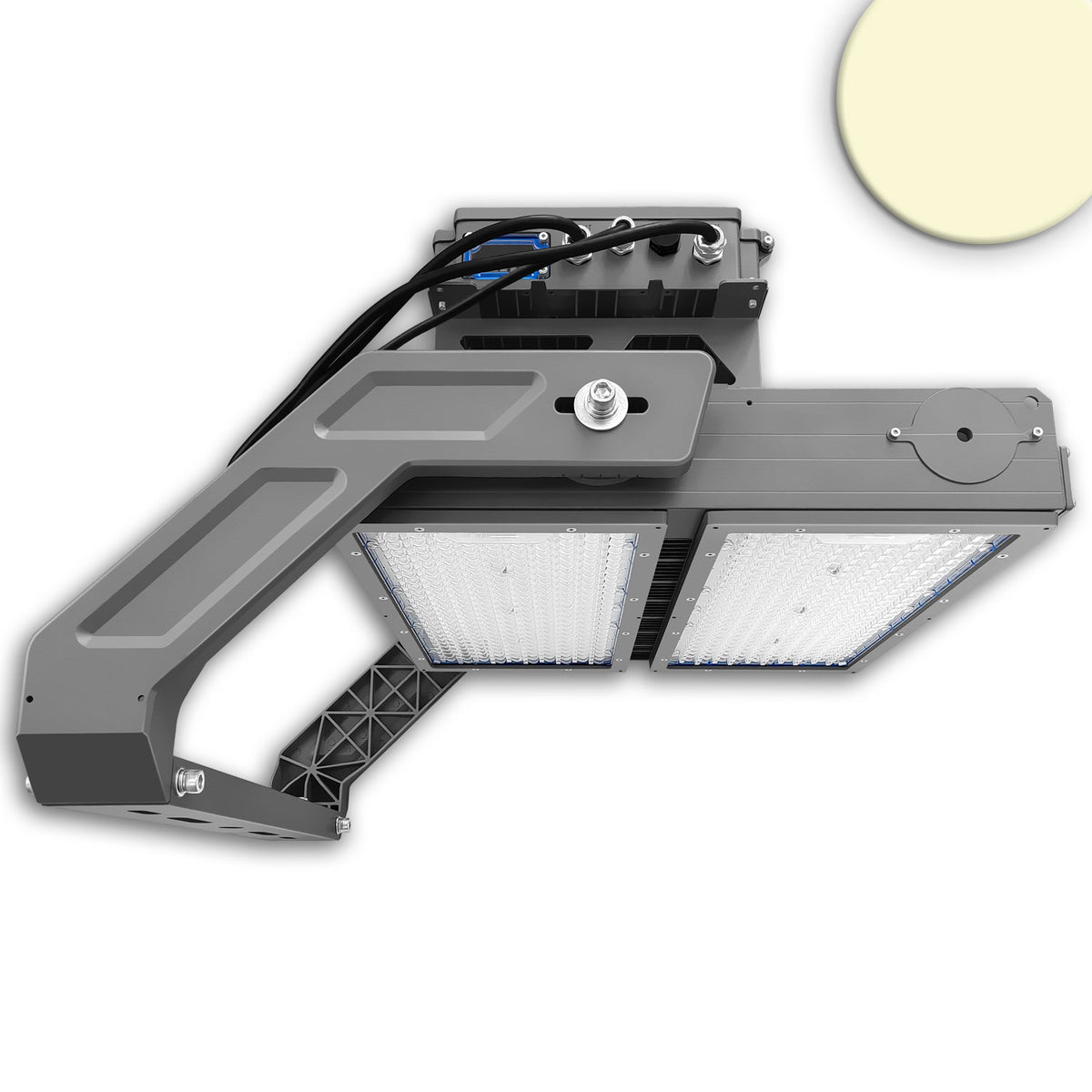 LED floodlight system LW 1250W, 130x25°, 2 modules (light points), DALI dimmable, warm white, IP66