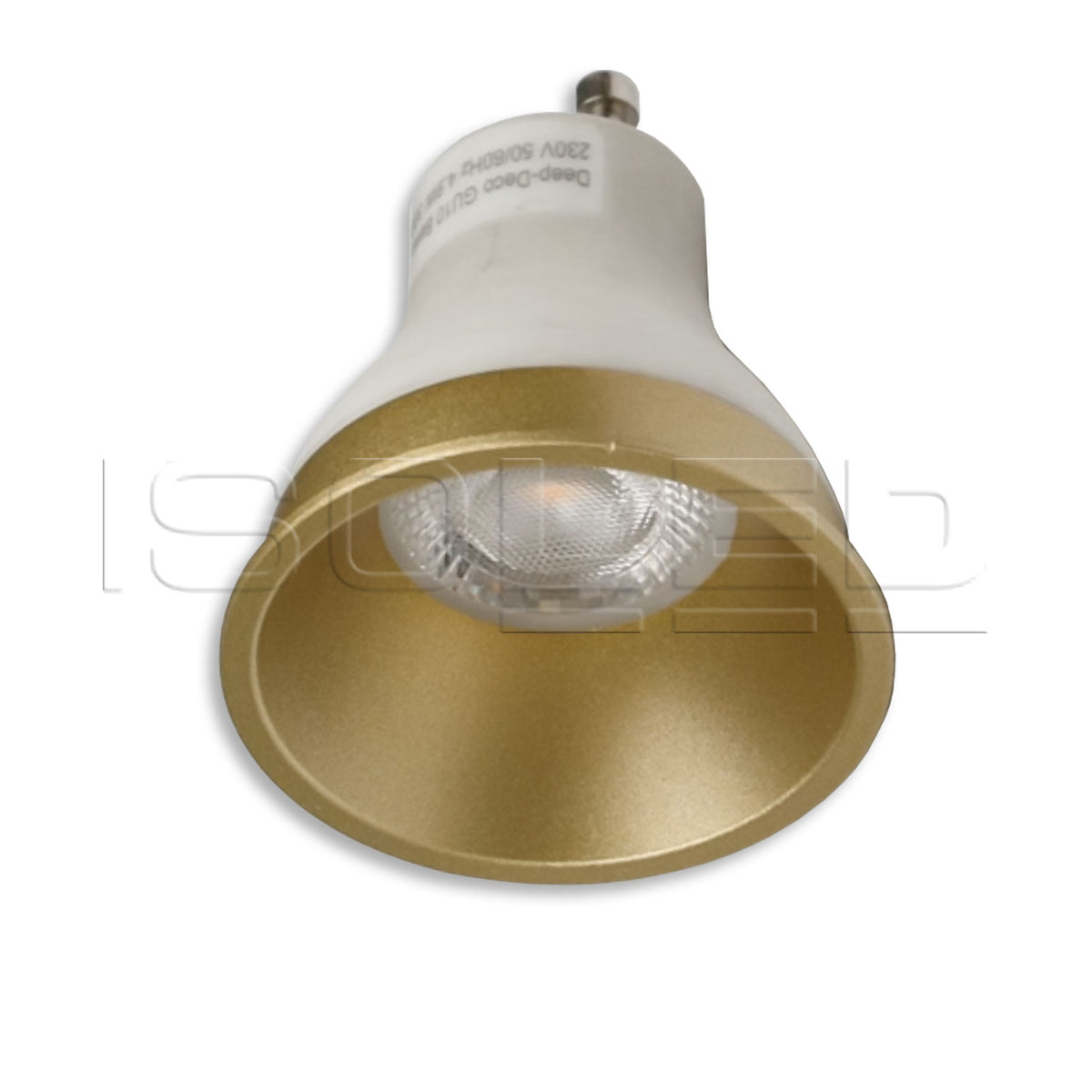 Cover for LED spotlight and LED module SYS-GU10, gold, recessed, UGR<12