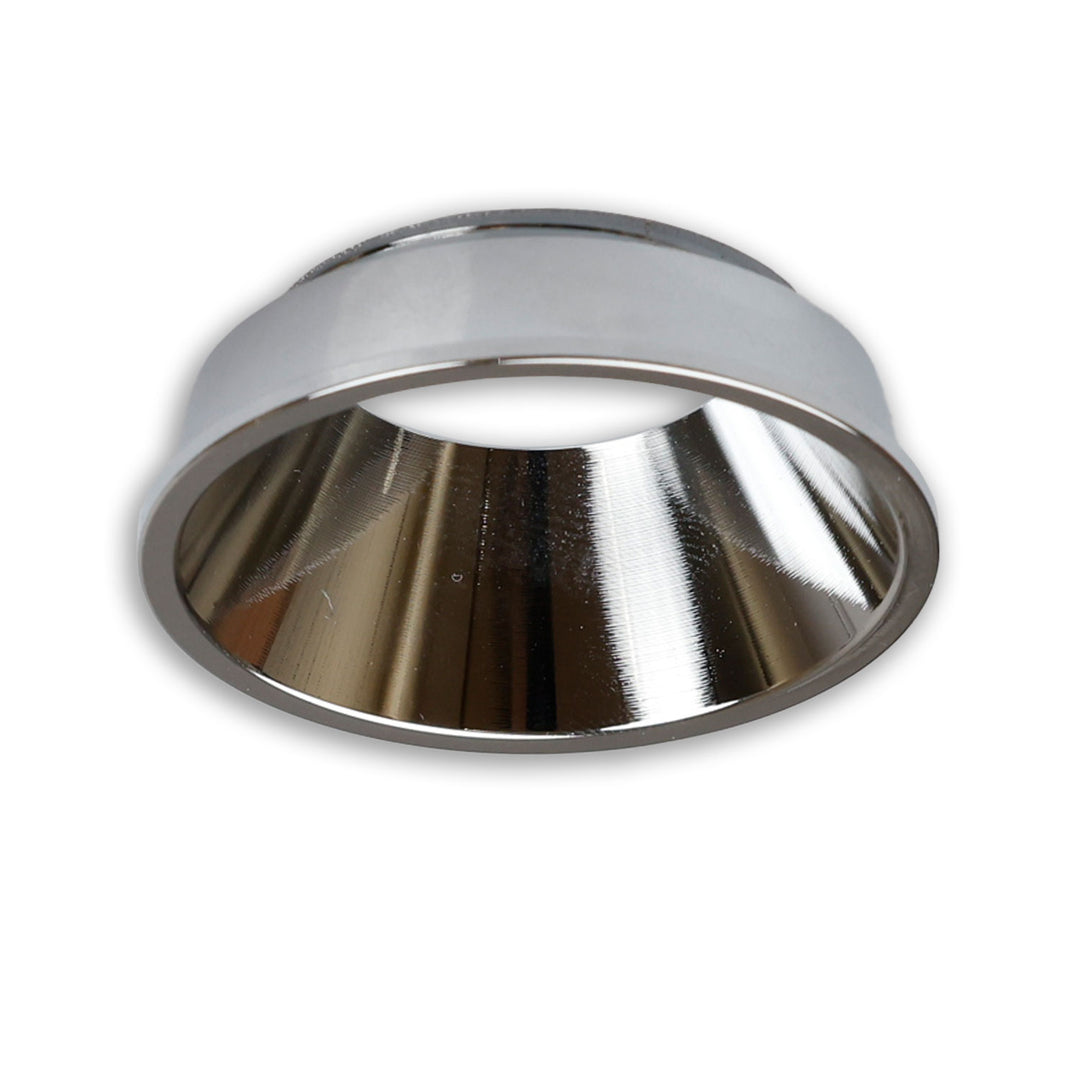 Cover for LED spotlight and LED module SYS-GU10, glossy aluminum, recessed, UGR<12