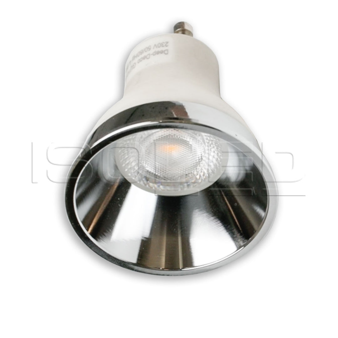 Cover for LED spotlight and LED module SYS-GU10, glossy aluminum, recessed, UGR<12