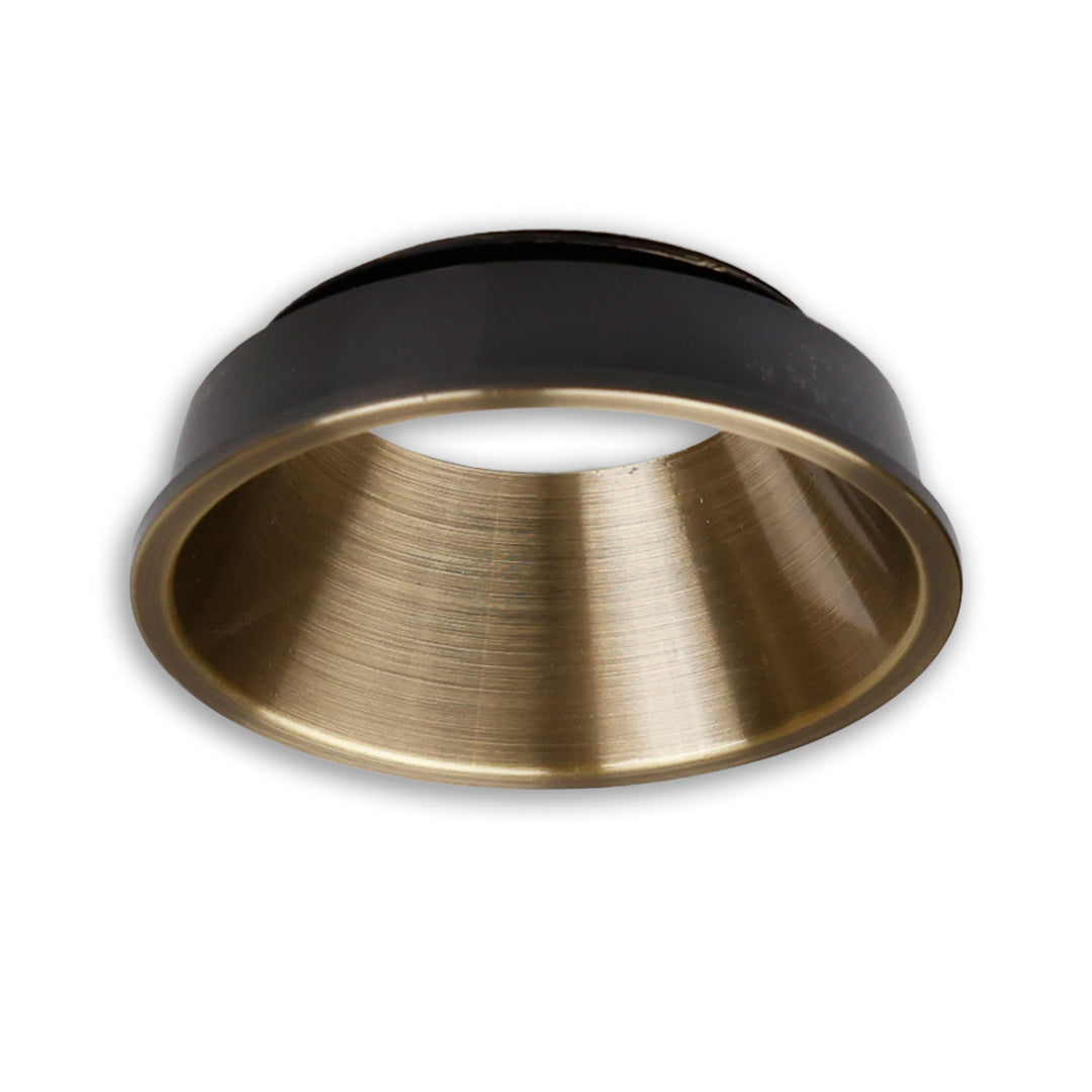 Cover for LED spotlight and LED module SYS-GU10, brushed brass, recessed, UGR<12