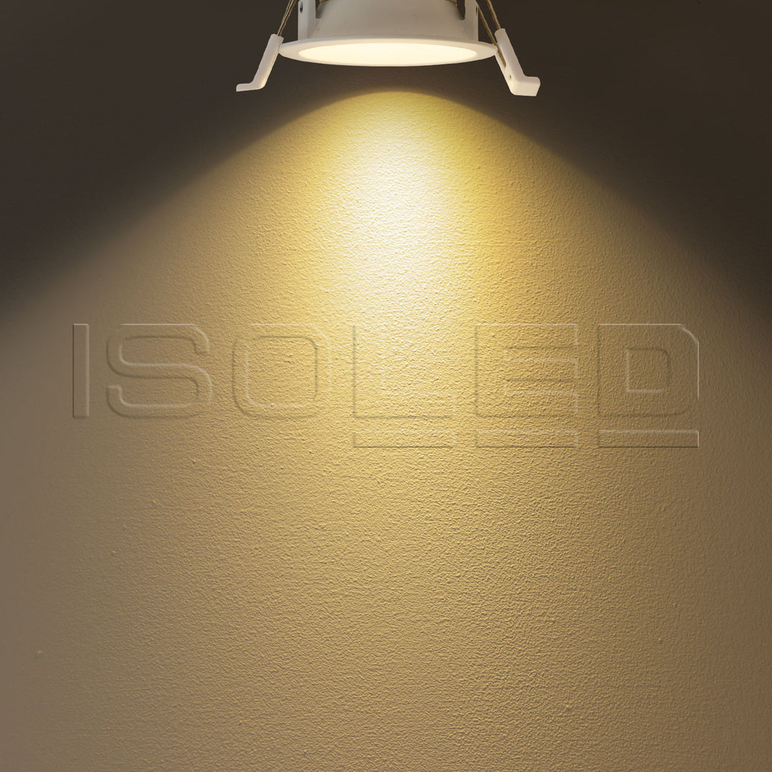 LED recessed spotlight BACK60, matte white, round, 5W, CRI90, 2700K, recessed, UGR<12, dimmable