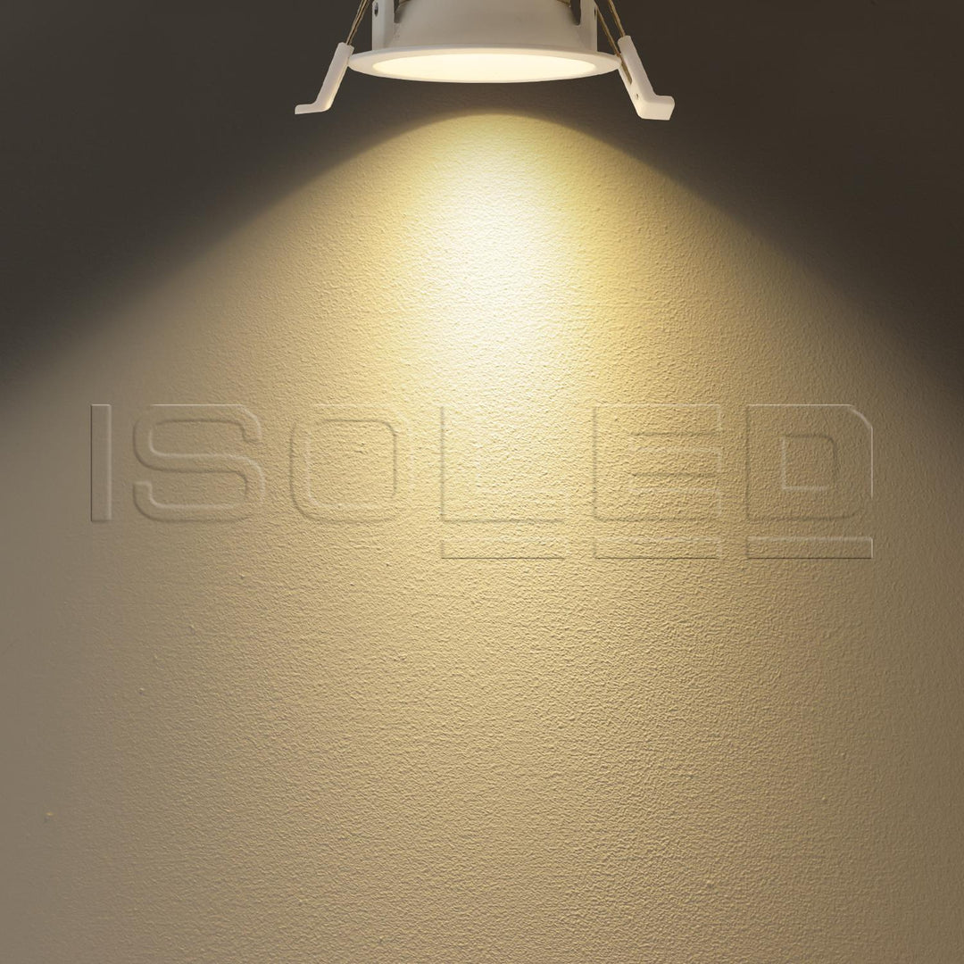 LED Einbaustrahler BACK60, weiß matt, rund, 5W, CRI90, 3000K, rückversetzt, UGR<12, dimmbar