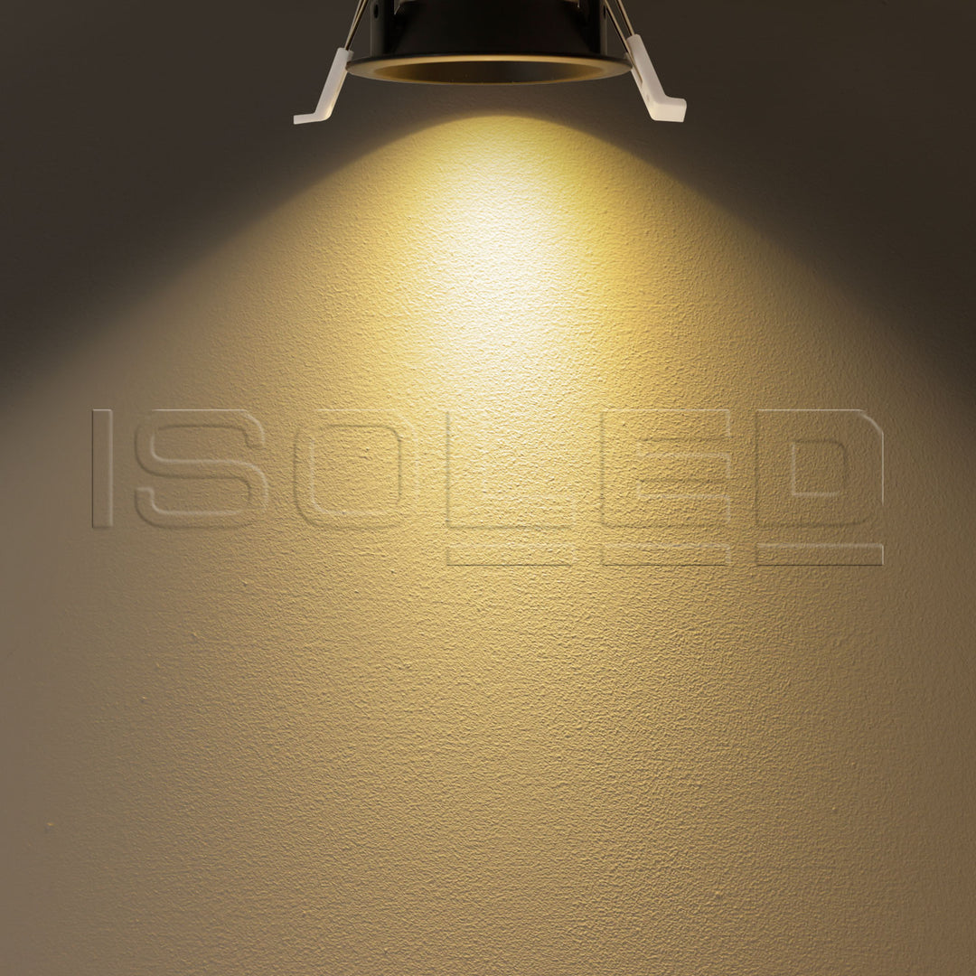 LED recessed spotlight BACK60, matte black, round, 5W, CRI90, 2700K, recessed, UGR<12, dimmable