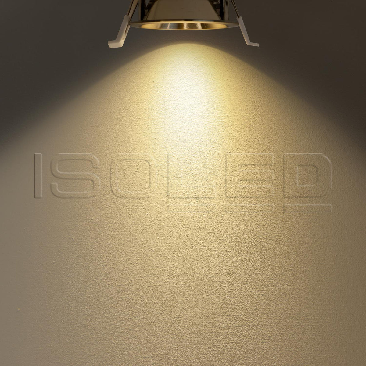 LED recessed spotlight BACK60, nickel-plated, round, 5W, CRI90, 2700K, recessed, UGR<12, dimmable