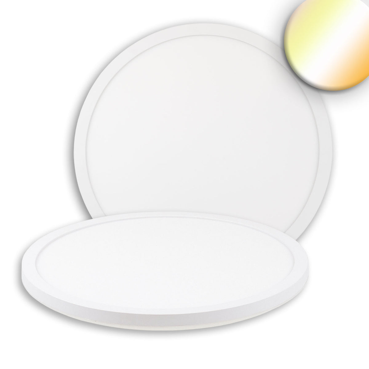 LED ceiling light Slim400 PRO, 25W, white, round, IP44, DN400, 3000|4000|5000K, Up&amp;Down