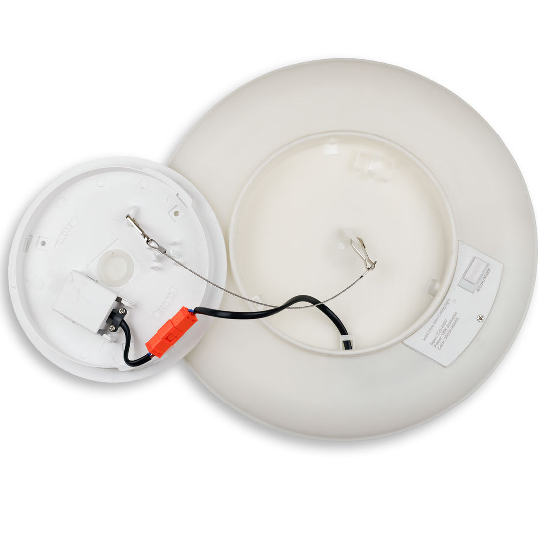 LED ceiling light Slim400 PRO, 25W, white, round, IP44, DN400, 3000|4000|5000K, Up&amp;Down