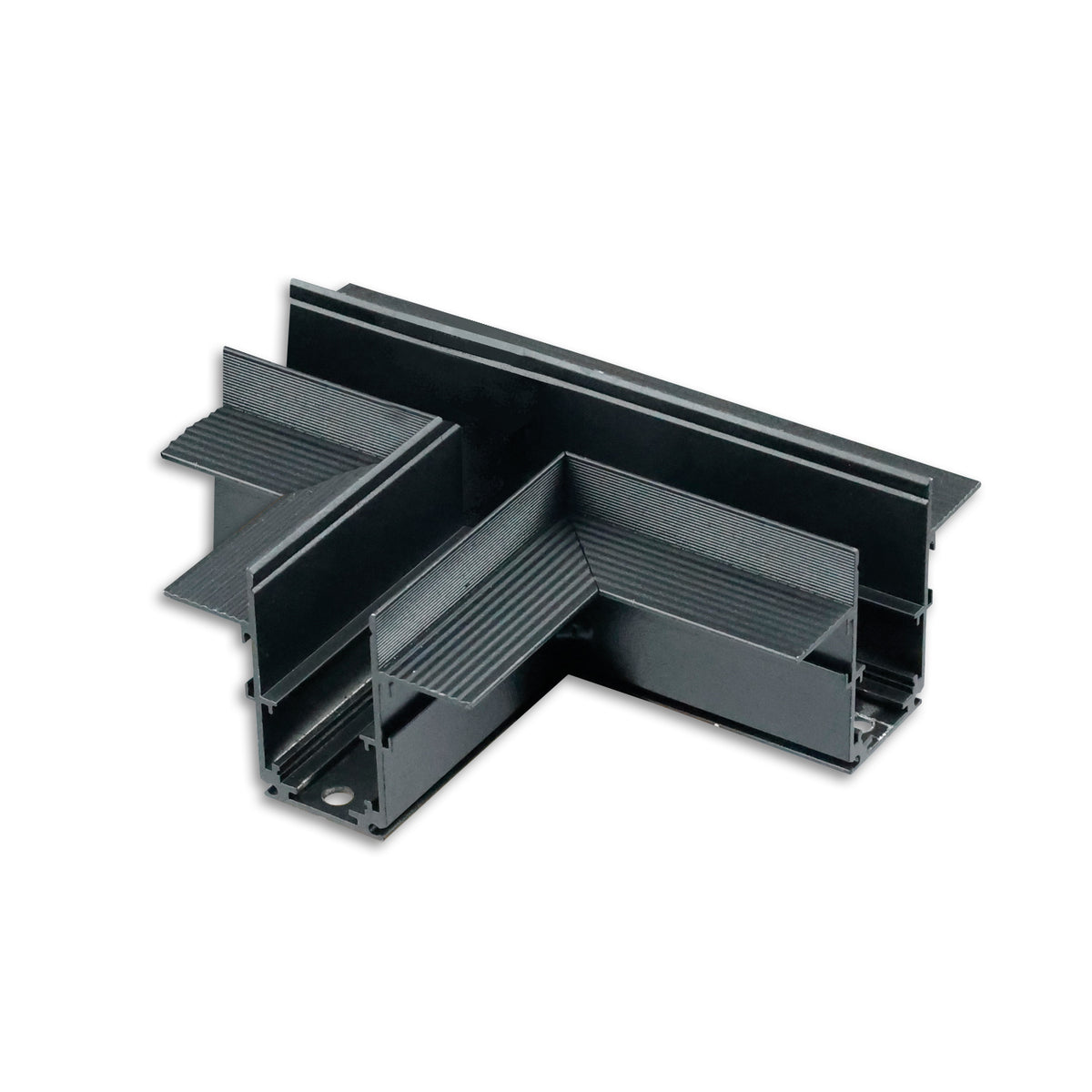 Track48 T-rail horizontal for drywall rail, black, non-conductive