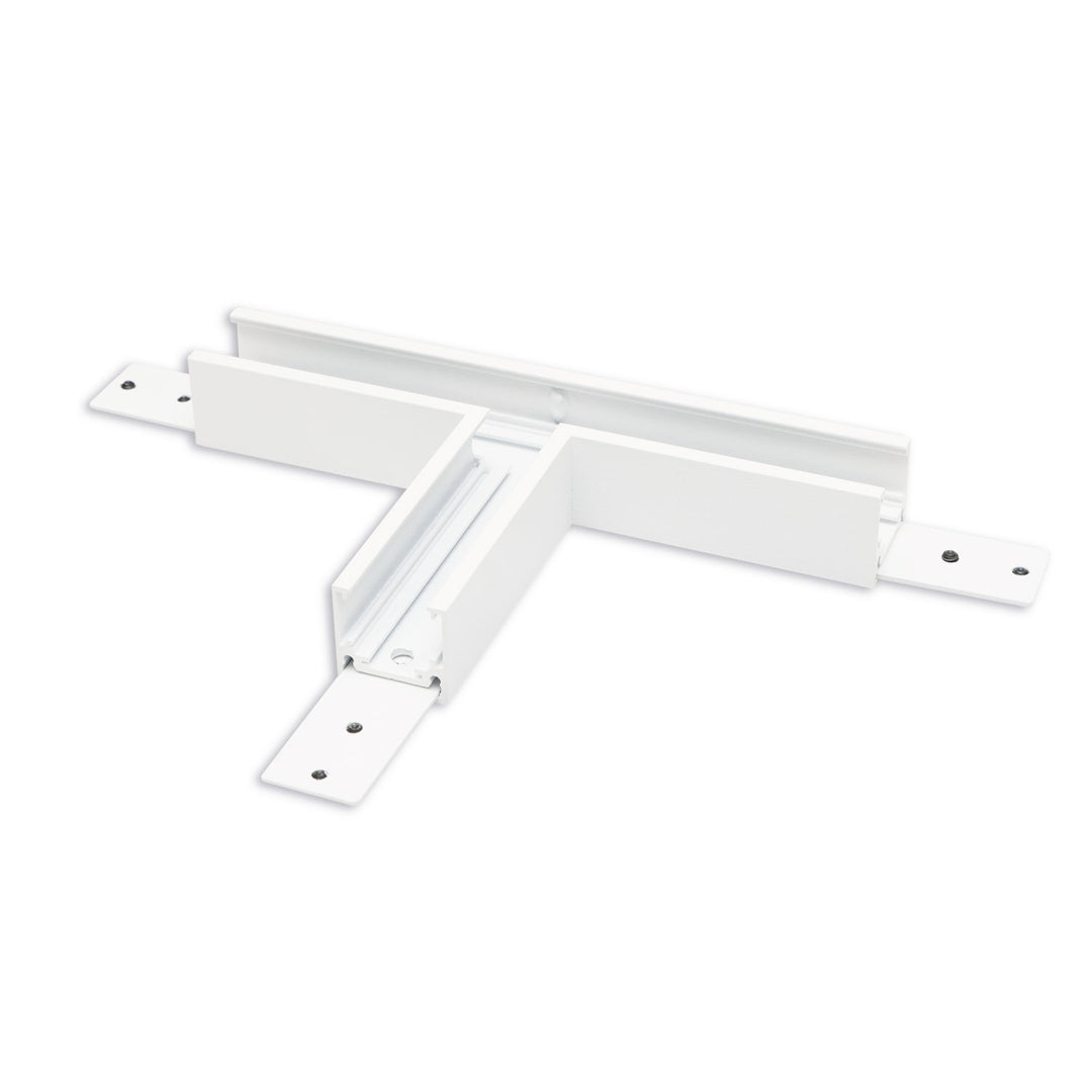 Track48 T-rail horizontal for surface mounting rail, flat, white, non-conductive