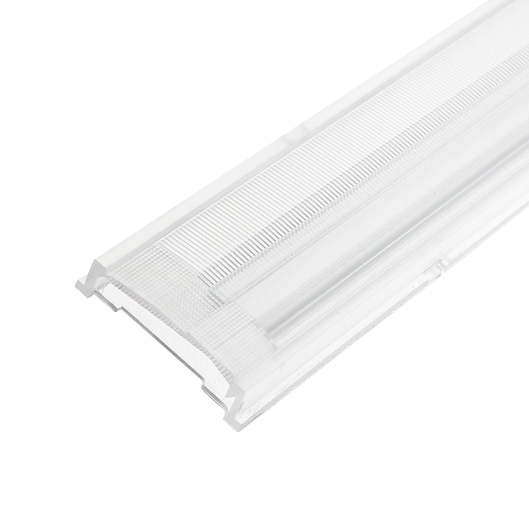 Insert cover 25° asymmetrical lens for 3-phase prismatic linear light, 120cm