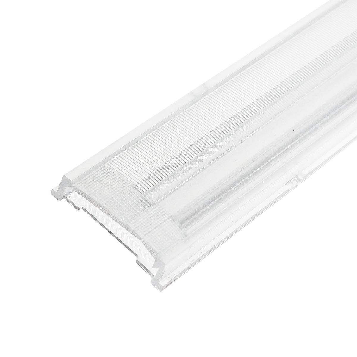 Insert cover 25° asymmetrical lens for 3-phase prismatic linear light, 120cm