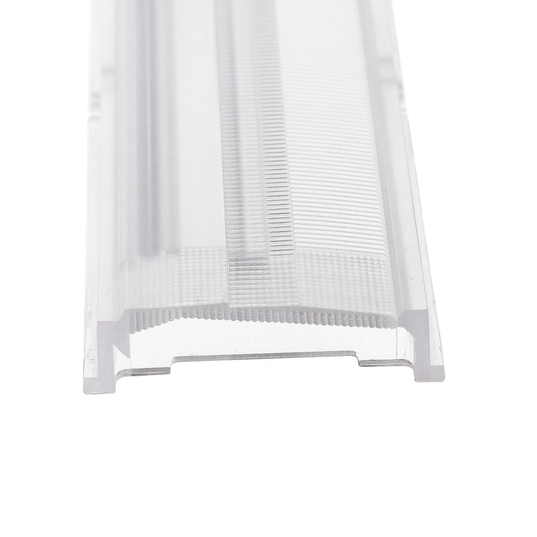Insert cover 25° asymmetrical lens for 3-phase prismatic linear light, 120cm