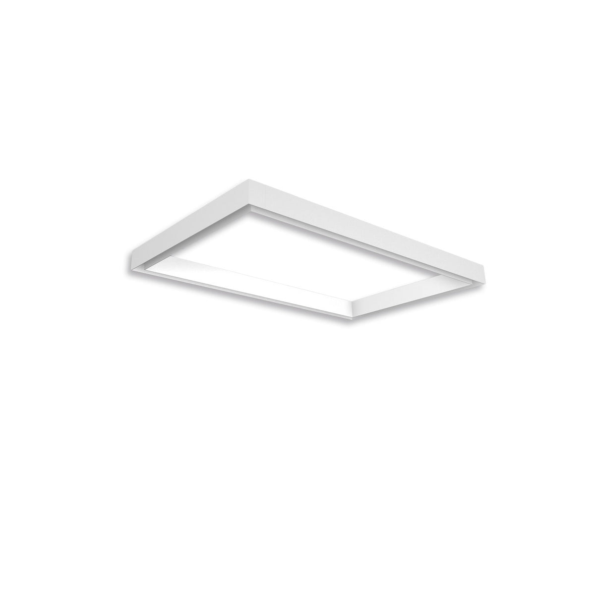 Track48 light frame H50, inner dimensions 500x800mm, white, excluding transformer, excluding mounting clip/cable attachment.