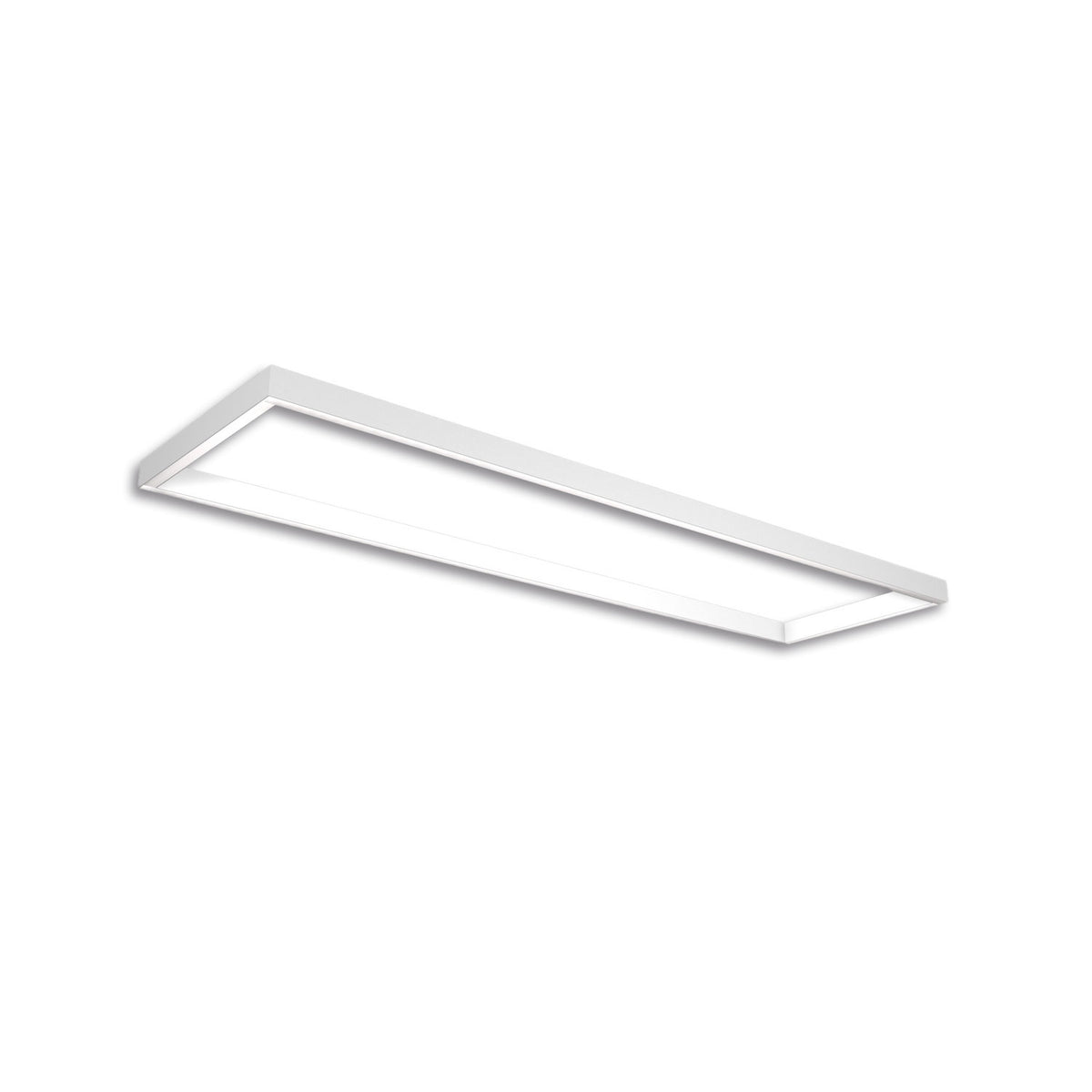 Track48 light frame H50, inner dimensions 320x1500mm, white, excluding transformer, excluding mounting clip/cable.