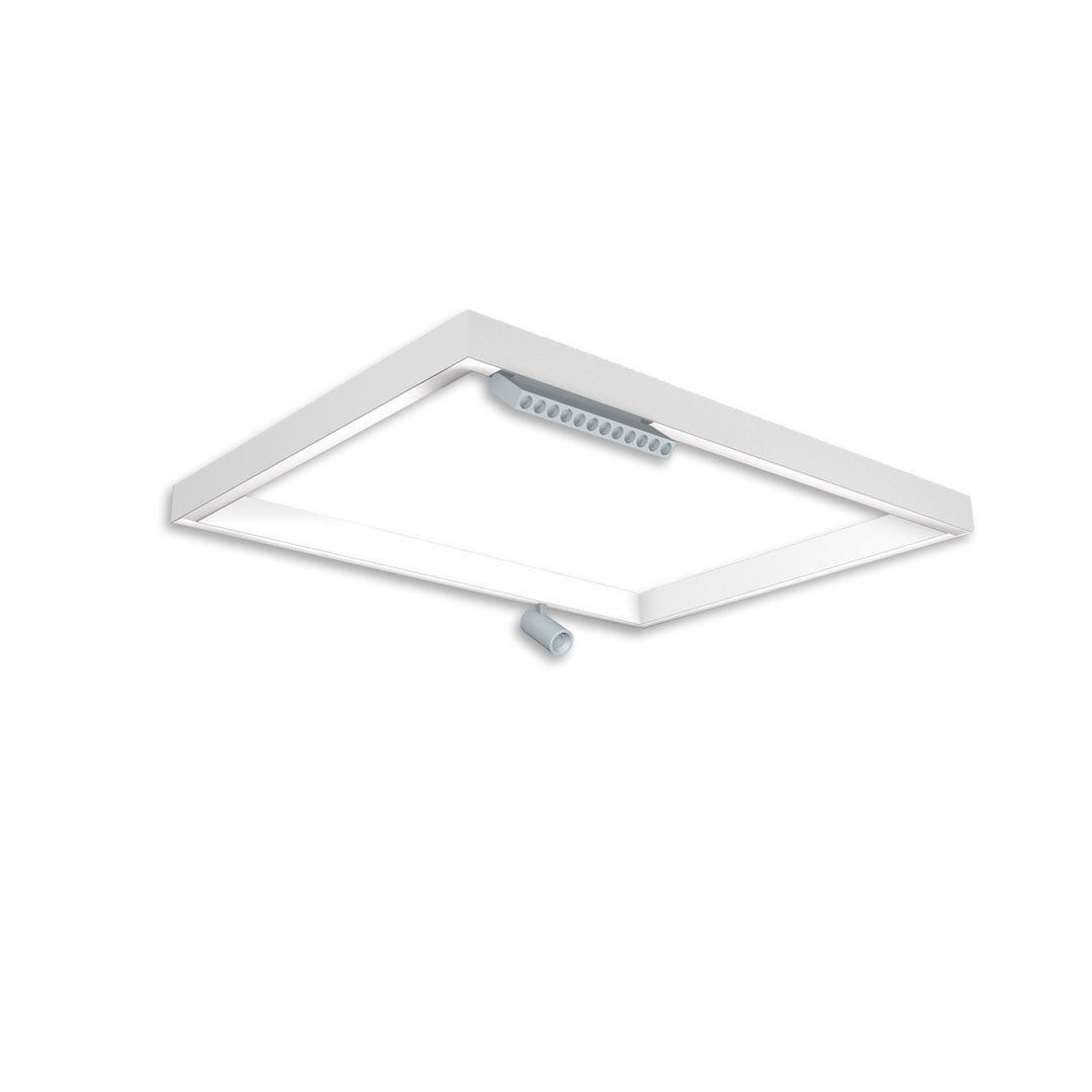 Track48 light frame H50, inner dimensions 592x892mm, white, excluding transformer, excluding mounting clip/cable.