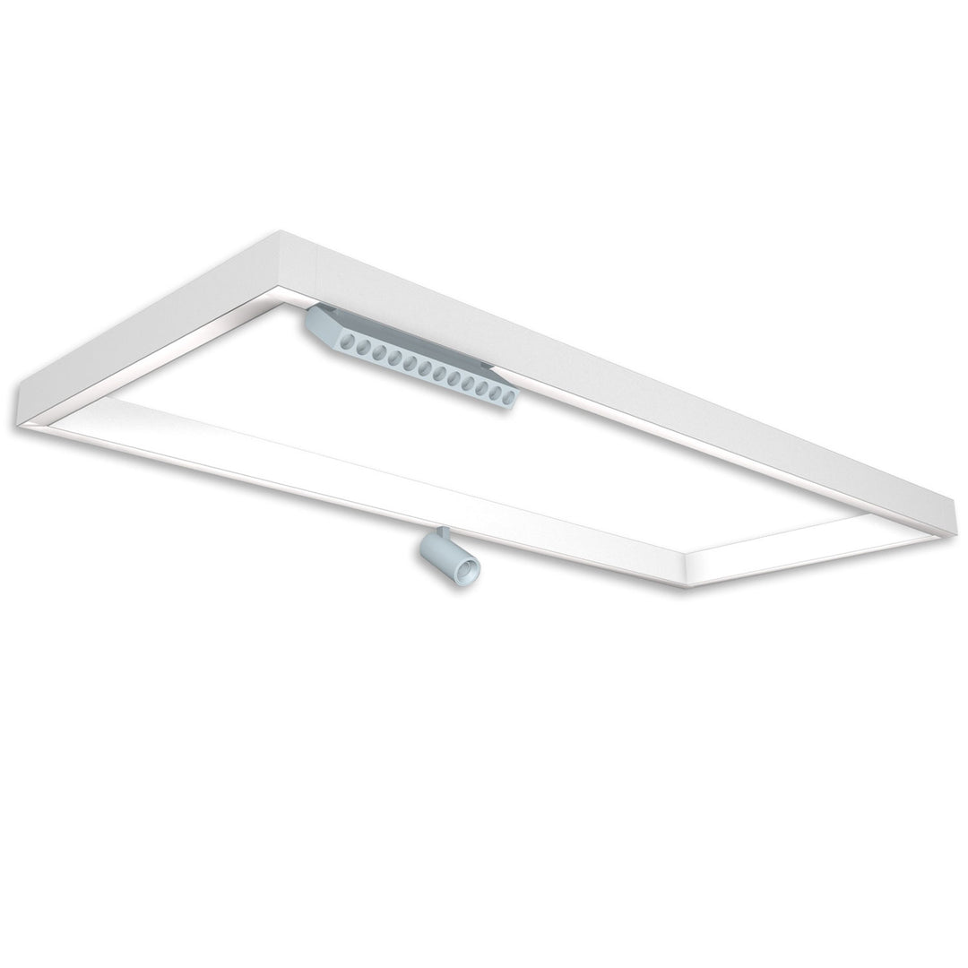 Track48 light frame H50, internal dimensions 500x1192 mm, white, excluding transformer, excluding mounting clip/cable.
