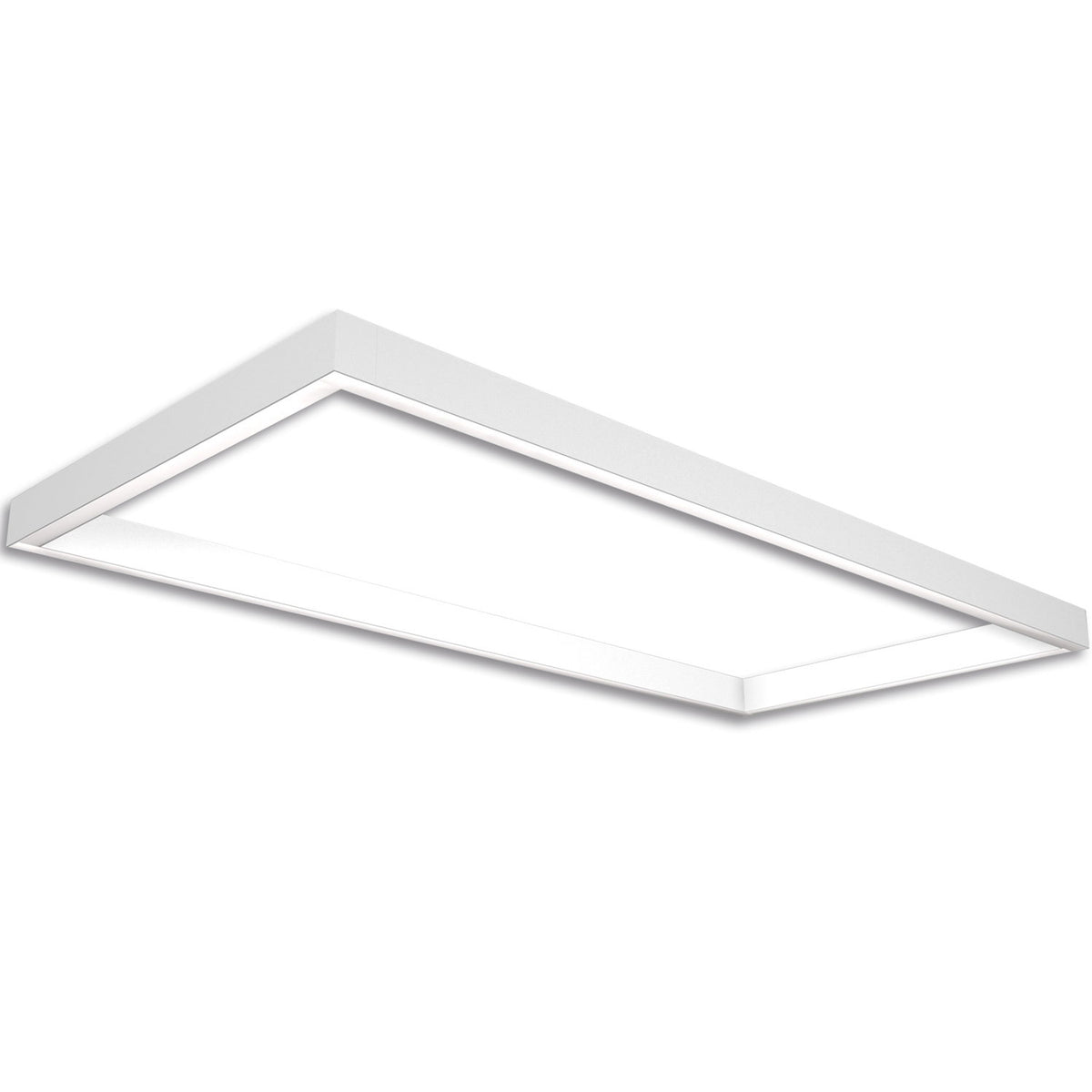 Track48 light frame H50, internal dimensions 592x1192mm, white, excluding transformer, excluding mounting clip/cable.